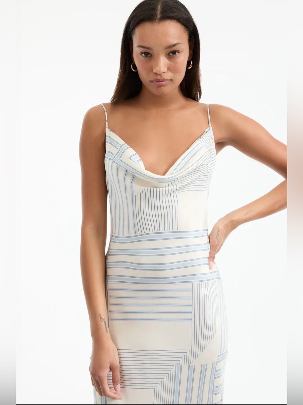 Veronica Beard Madison Dress | NWT | Size 6 | Silk Blend | Dove/Blue Lake Multi